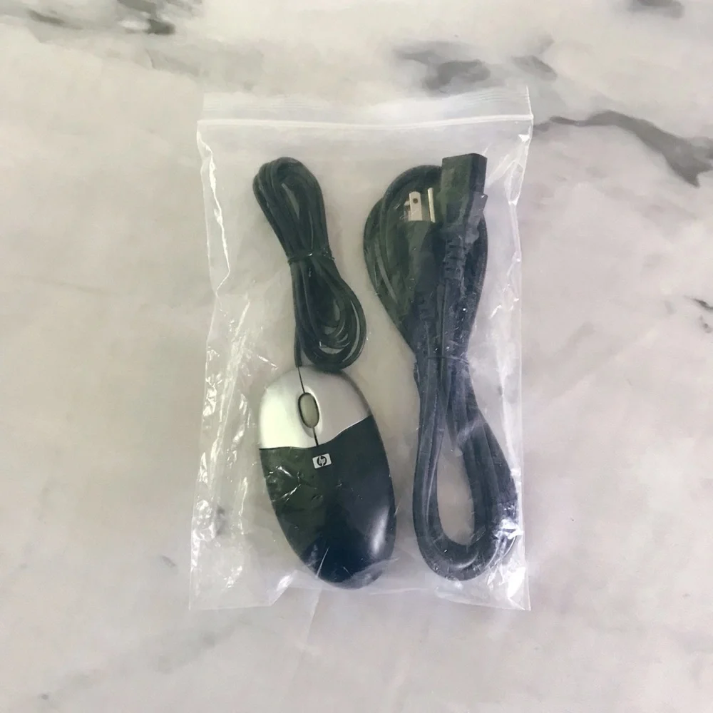 NWOT HP Hewlett-Packard 265986-001 USB Mouse 3 Prong AC Power Cord Set